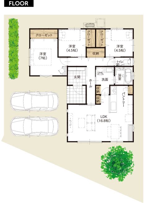 l字型住宅|L字型の家の魅力とデメリットを徹底解説！間取りの。